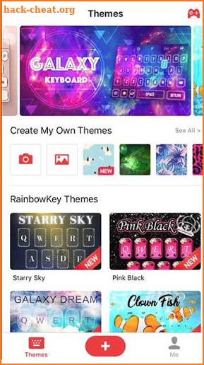 RainbowKey - keyboard themes Tips screenshot