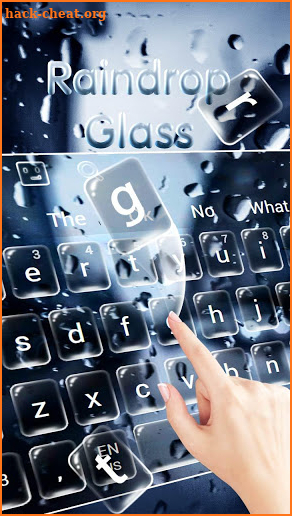 Raindrop Glass Keyboard screenshot