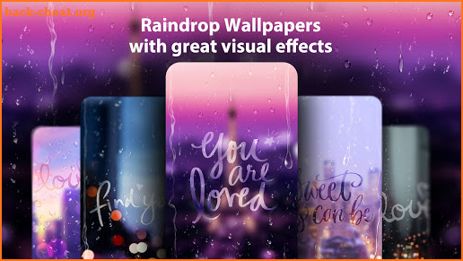 Raindrop Live Wallpaper & Launcher Themes screenshot