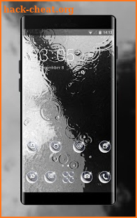 Raindrop theme crystal bokeh wallpaper screenshot