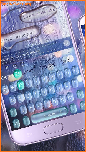 Raindrops Hazy Keyboard screenshot