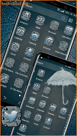 Rainy Umbrella Launcher Theme screenshot