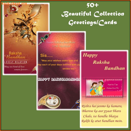 Rakhi Greetings Maker - Rakhi Wishes & Rakhi Cards screenshot