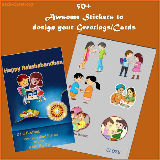 Rakhi Greetings Maker - Rakhi Wishes & Rakhi Cards screenshot