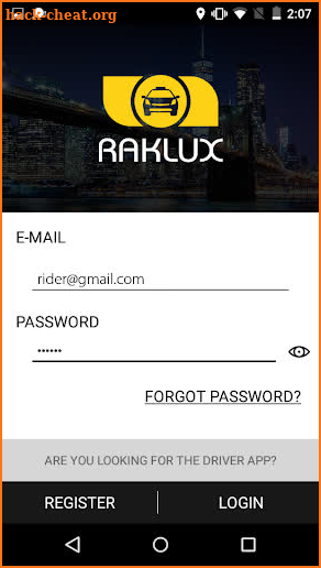 RAKLUX Rider screenshot