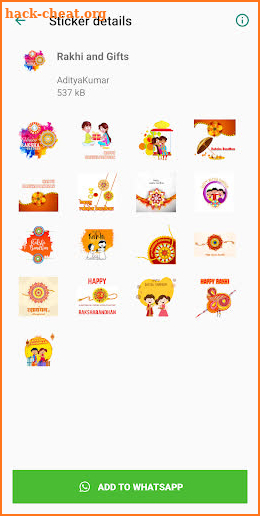 Raksha Bandhan Stickers WAStickerApps - Rakhi screenshot
