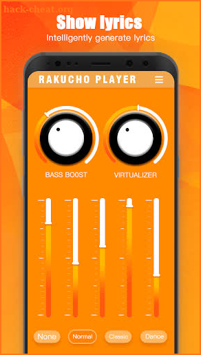 Rakucho Audio Music Player APP screenshot