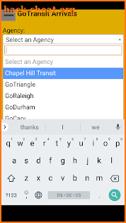 Raleigh Durham Triangle GoTransit Bus Tracker screenshot