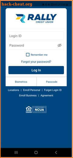 Rally Credit Union screenshot