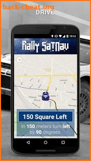 Rally SatNav screenshot