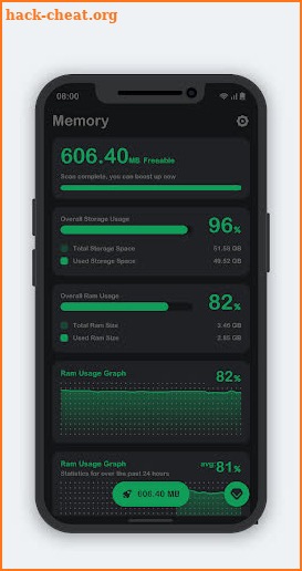 RAM Booster (Memory Cleaner) screenshot