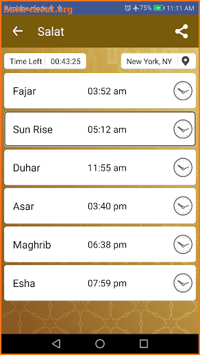 Ramadan Calendar 2018 with Prayer Times and Duas screenshot