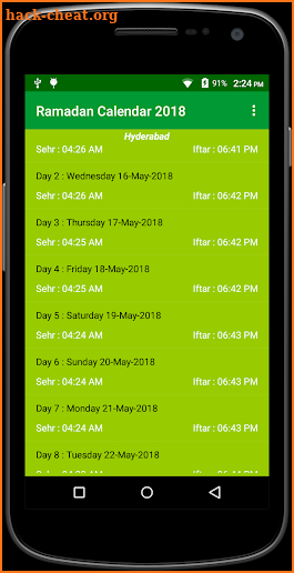 Ramadan Calendar 2018/Ramadan 2018 screenshot