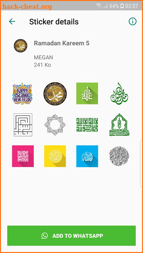 Ramadan Kareem stickers screenshot
