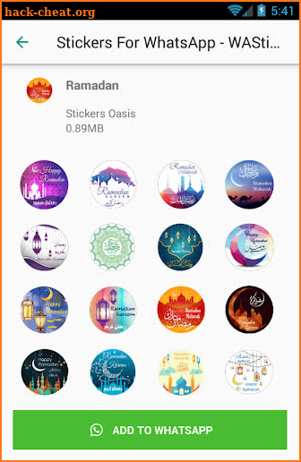 Ramadan Mubarak Stickers For WAStickerApps screenshot