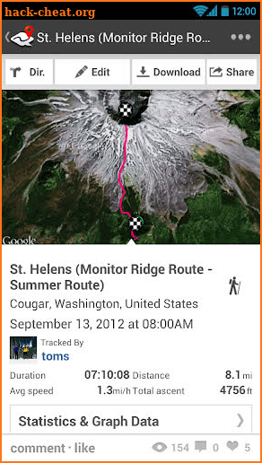 ramblr (hiking, gps, map) screenshot
