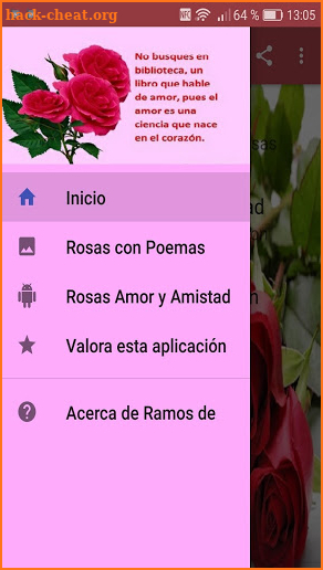 Ramos de Rosas con Poemas screenshot