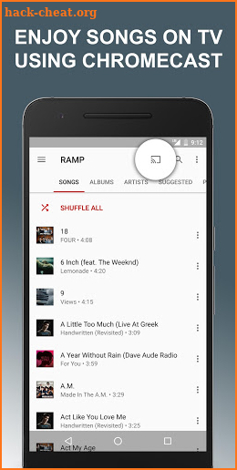 RAMP Music Player screenshot
