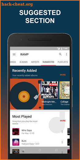 RAMP Music Player screenshot