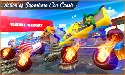 Ramp Rollover: Superhero Car Crash Derby Stunt screenshot