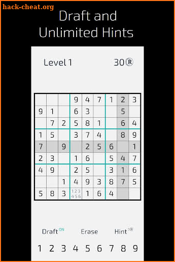 randoku - challenging sudoku screenshot