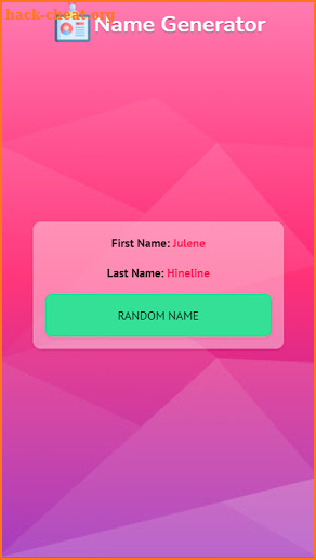 Random Name screenshot