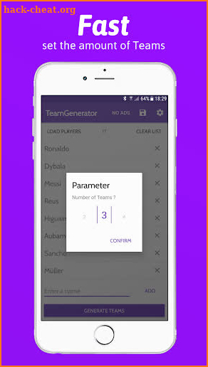 Random Team Generator screenshot