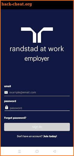 randstad at work - employer screenshot