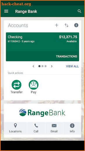 Range Bank screenshot