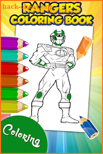 Rangers Superhero Coloring Game screenshot