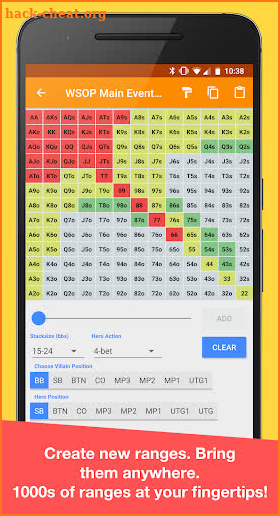 Ranges+ - Create, Train and Master Poker Ranges screenshot