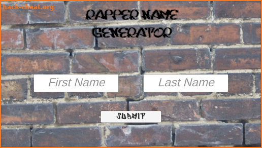 Rapper Name Generator screenshot