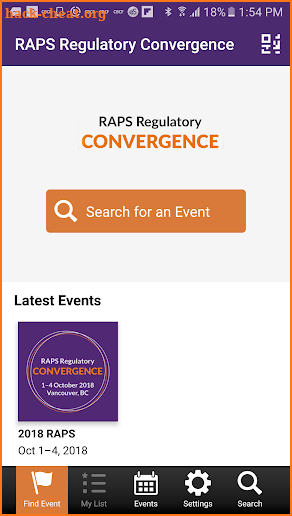 RAPS Regulatory Convergence screenshot
