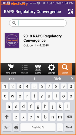 RAPS Regulatory Convergence screenshot