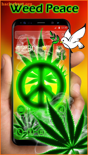 Rasta Weed Peace Reggae Theme screenshot