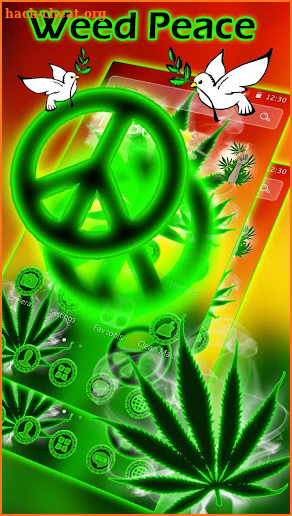 Rasta Weed Peace Reggae Theme screenshot