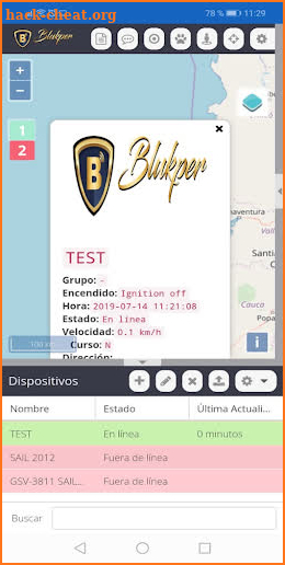 RASTREO SATELITAL GPS BLUKPER screenshot