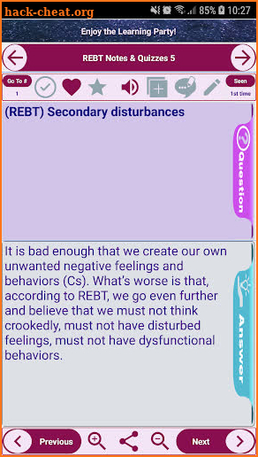 Rational emotive behavior therapy Exam Review . screenshot