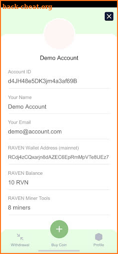 Raven Coin Miner V2 screenshot