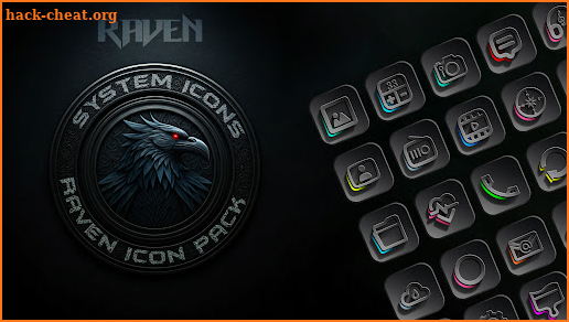 Raven Dark Icon Pack screenshot