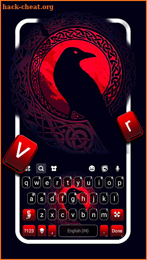 Raven Moon Night Keyboard Background screenshot