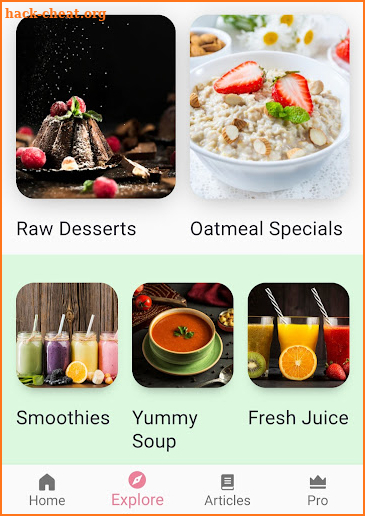 Raw Food Recipes App screenshot