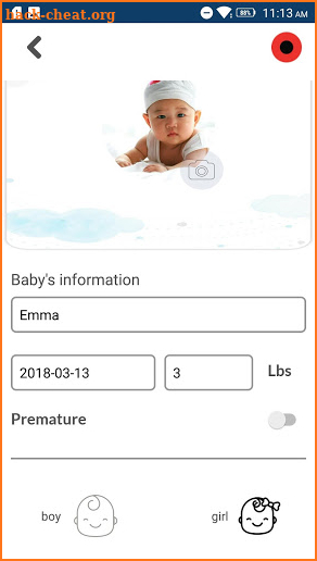 Raybaby non-contact sleep, breathing baby monitor screenshot