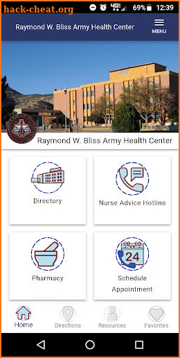 Raymond W. Bliss Army Health Center screenshot