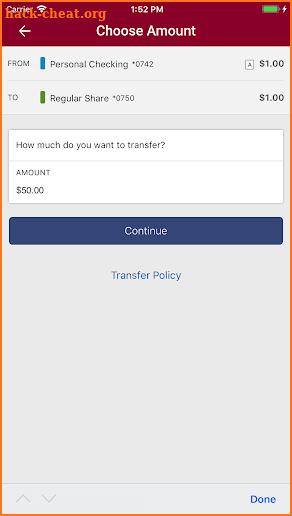 RBCU Mobile Banking screenshot