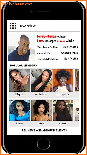 RBL Black Dating App for Black Singles screenshot