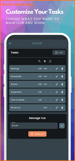 RC Maintenance Timer screenshot