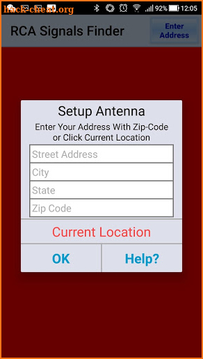 RCA Signal Finder screenshot