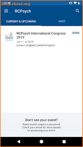 RCPsych International Congress screenshot