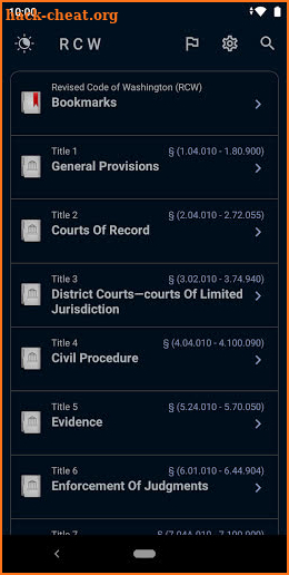 RCW Laws Washington Codes (WA) screenshot